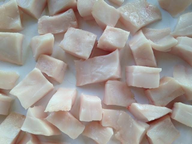 pork fat chopped into cubes
