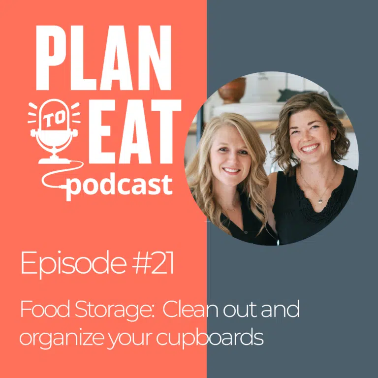 podcast episode 21 - cleaning food storage