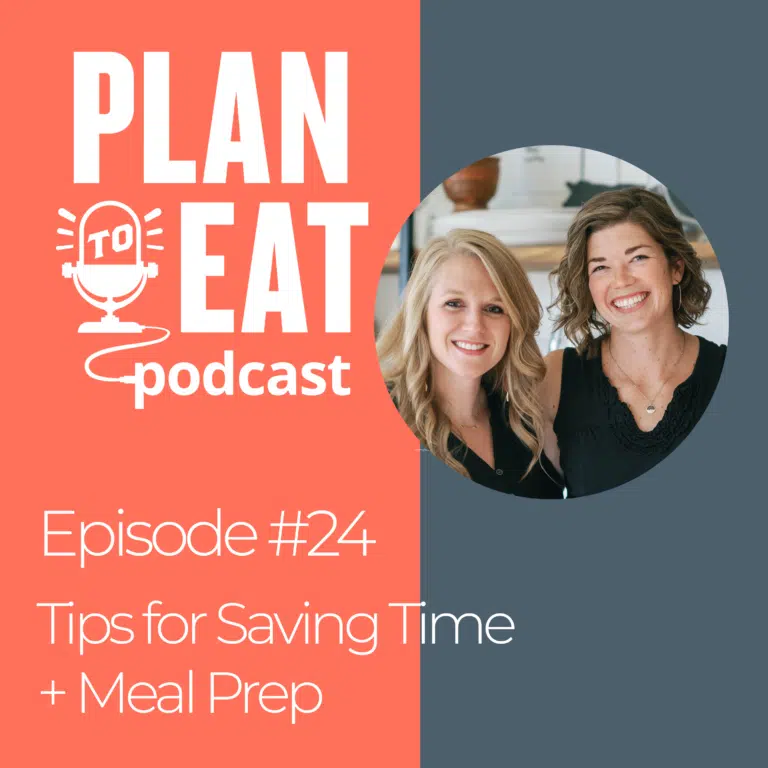podcast episode 24 - saving time and meal prep