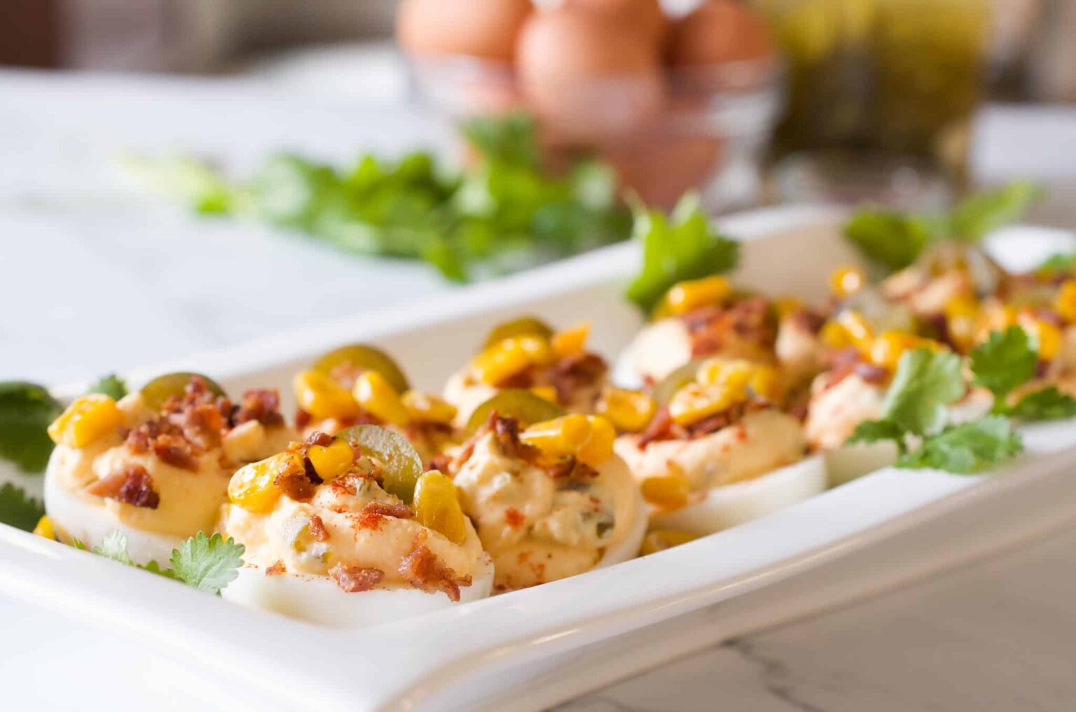 Pickled Jalapeño & Bacon Deviled Eggs Recipe Plan to Eat