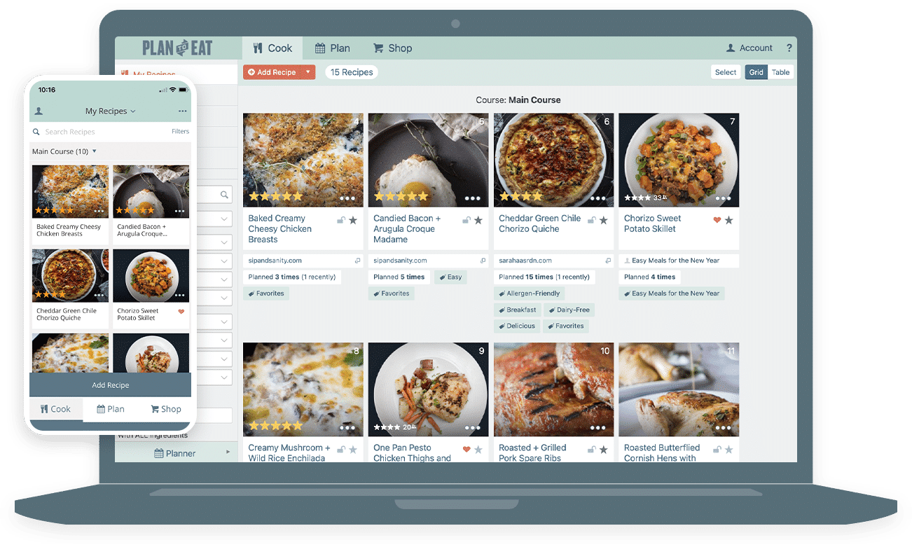 Your Personal Recipe Library - Plan to Eat