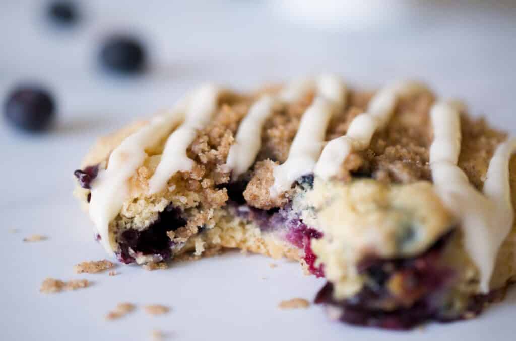 Sour Cream Blueberry Coffee Cake Muffin Tops Recipe - Plan to Eat