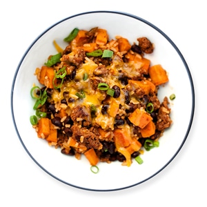chorizo-sweet-potato-skillet