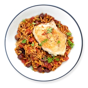 skillet-chicken-with-orzo