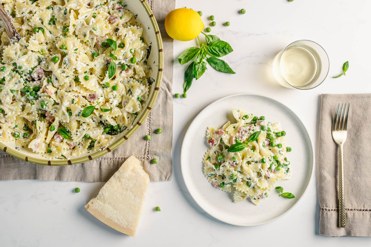 Spring Ricotta Pasta Lemon Ricotta Pasta with Spring Peas (25-Minute Weeknight Meal!) - Plan ...